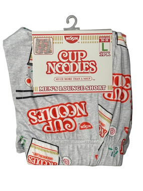Mens Nissin Cup Noodles Licensed Lounge Shorts - Size Large - NWT